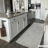 Isako Gray Solid Washable Area Rug - Clearance - Ornate Home