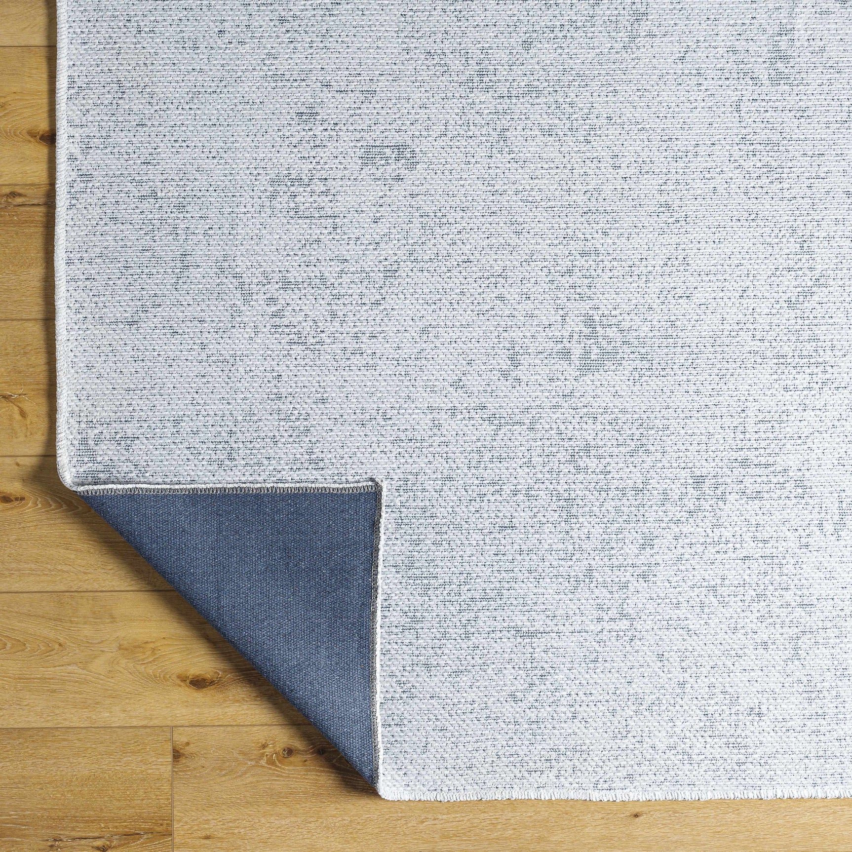 Isako Light Blue Solid Washable Rug - Clearance - Ornate Home