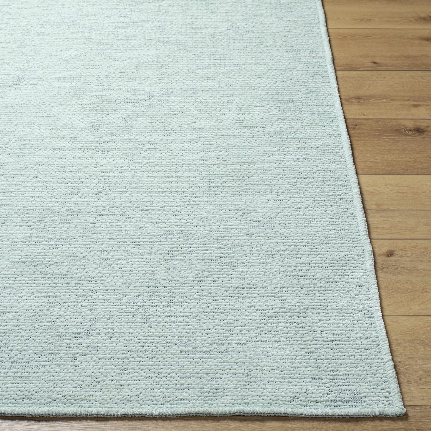 Isako Seafoam Solid Washable Area Rug - Clearance - Ornate Home