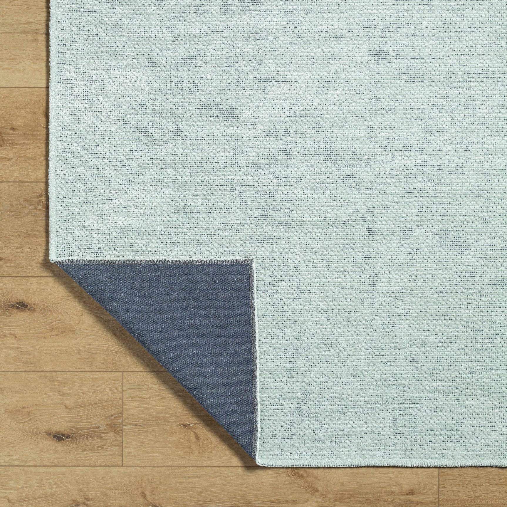 Isako Seafoam Solid Washable Area Rug - Clearance - Ornate Home