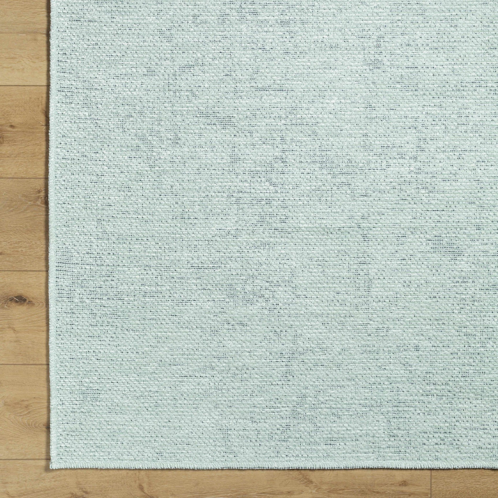 Isako Seafoam Solid Washable Area Rug - Clearance - Ornate Home