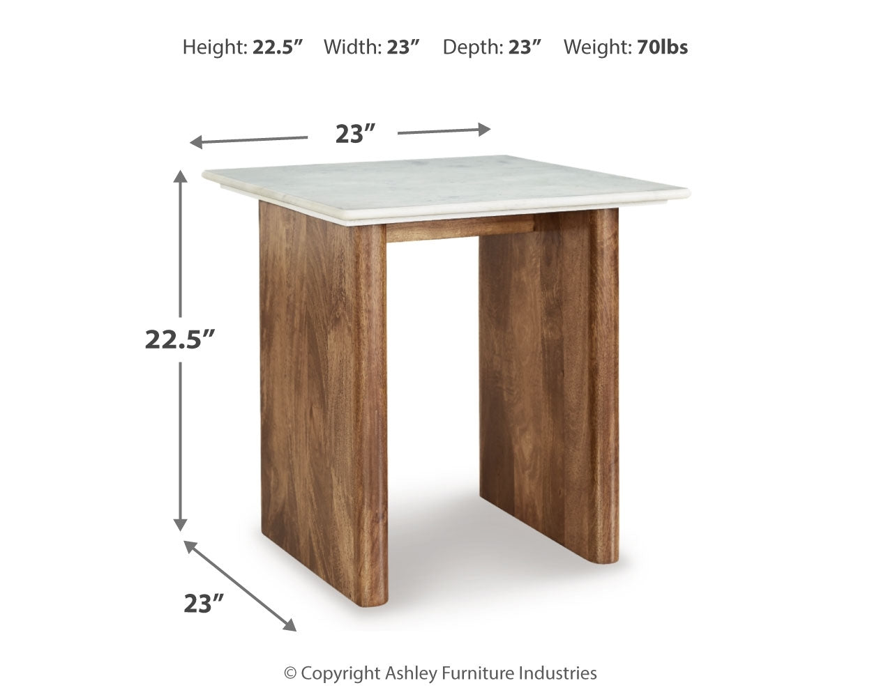 Isanti Brown/White Coffee Table and 2 End Tables (Online Special Price) - Ornate Home