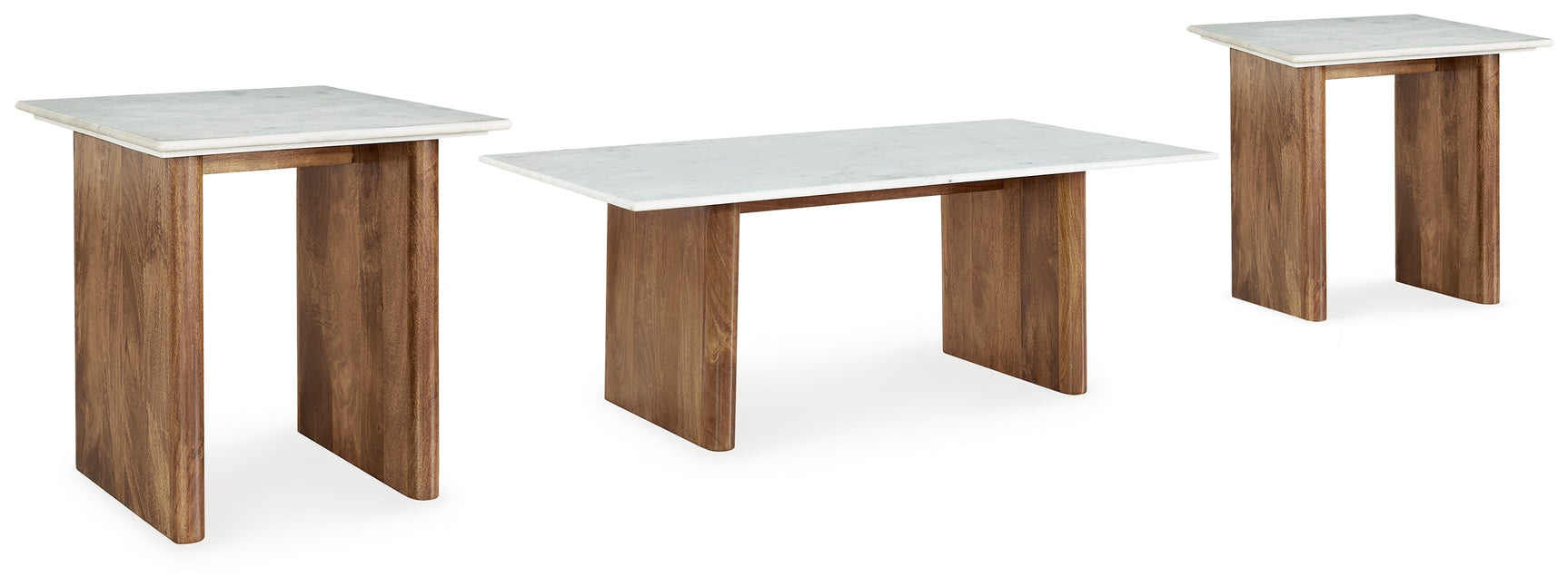 Isanti Brown/White Coffee Table and 2 End Tables (Online Special Price) - Ornate Home