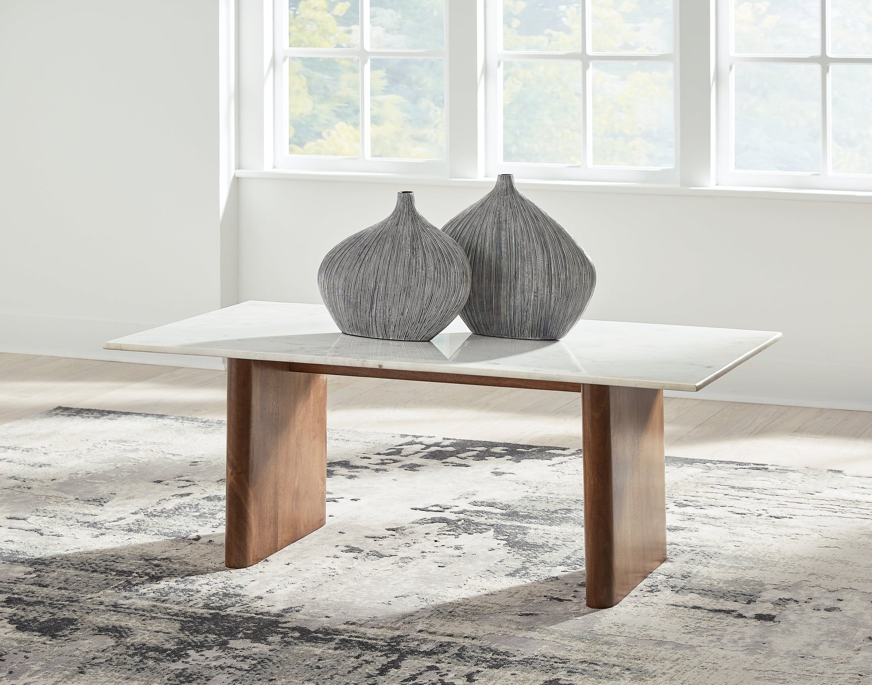 Isanti Brown/White Coffee Table and 2 End Tables - Ornate Home