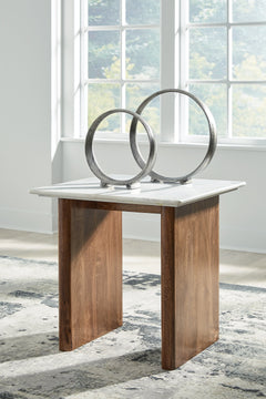 Isanti Brown/White Coffee Table and 2 End Tables - Ornate Home