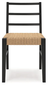 Isanti Light Brown/Black Dining Room Side Chair (Set of 2) (Online Special Price) - Ornate Home