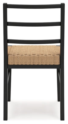 Isanti Light Brown/Black Dining Room Side Chair (Set of 2) - Ornate Home