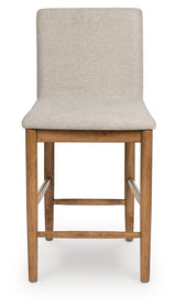 Isanti Light Brown Upholstered Barstool (Set of 2) (Online Special Price) - Ornate Home
