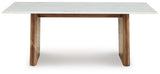 Isanti Light Brown & White Coffee Table (Online Special Price) - Ornate Home
