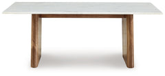 Isanti Light Brown & White Coffee Table - Ornate Home
