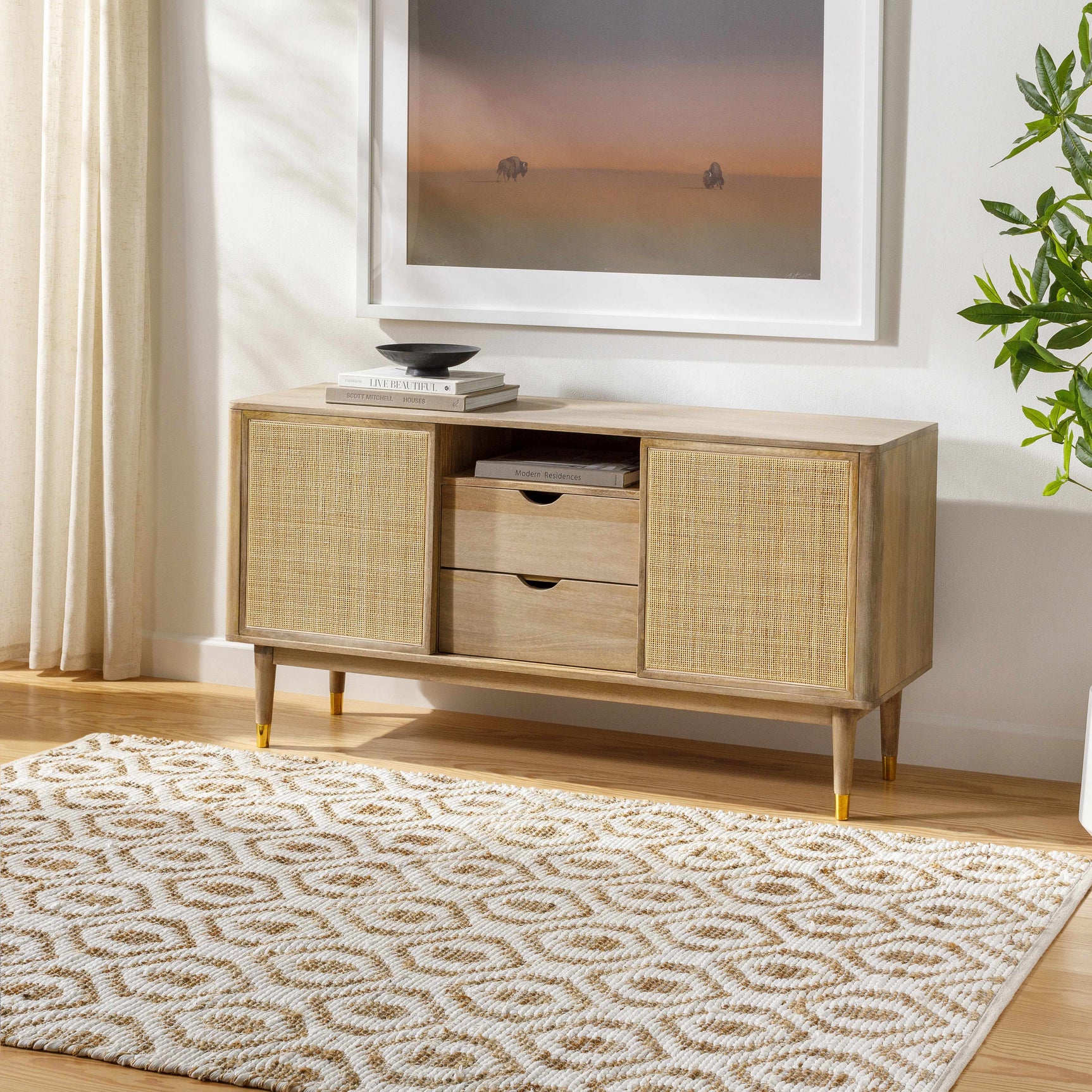 Isaye Beige Area Rug - Clearance - Ornate Home