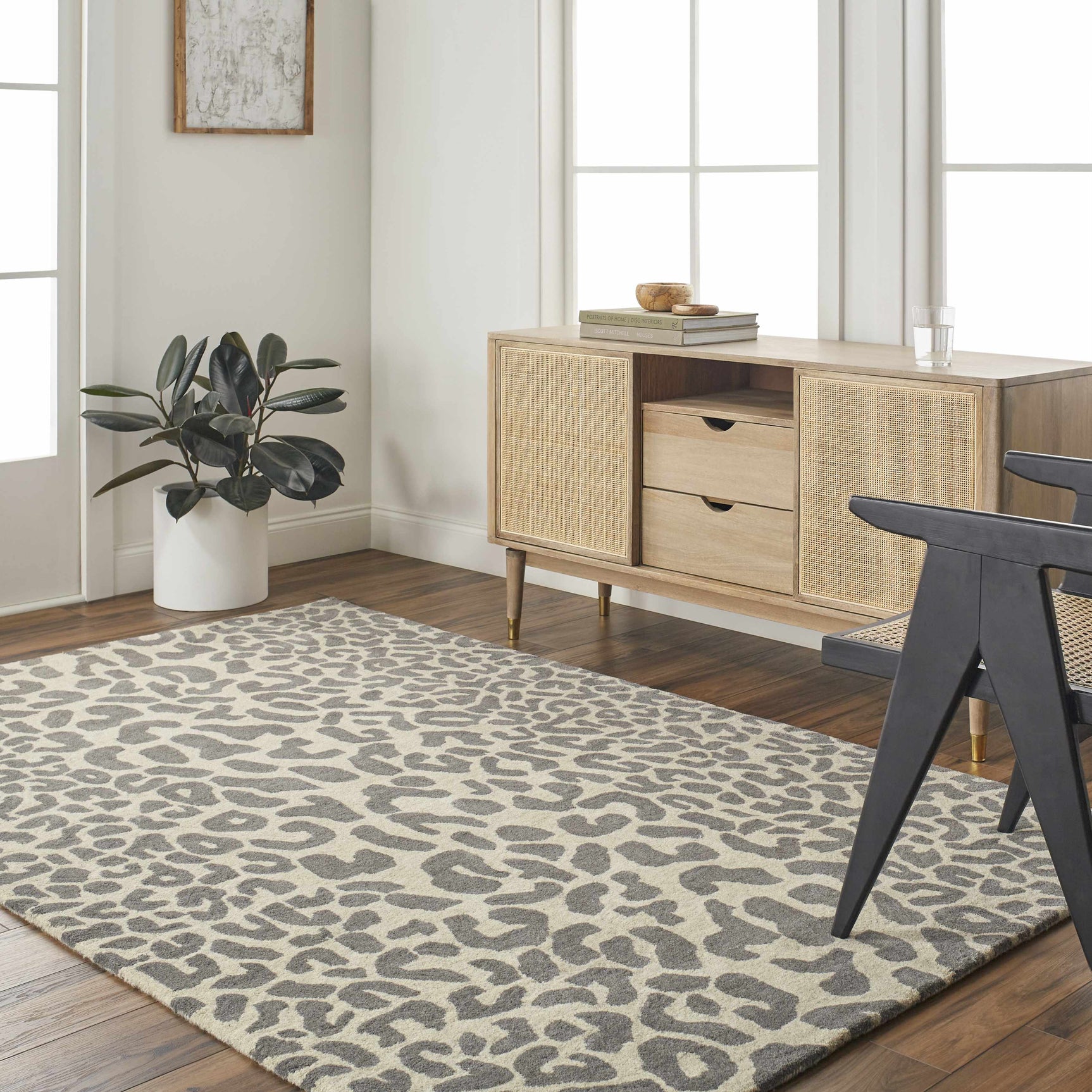 Iseul Leopard Print Area Rug - Clearance - Ornate Home
