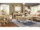 Isidora Bright Gold 3pc Coffee Table Set  / HD-8086 - Ornate Home