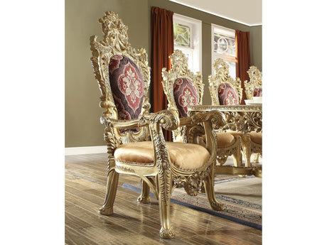 Isidora Bright Gold Arm Chair  / HD-8086 - Ornate Home