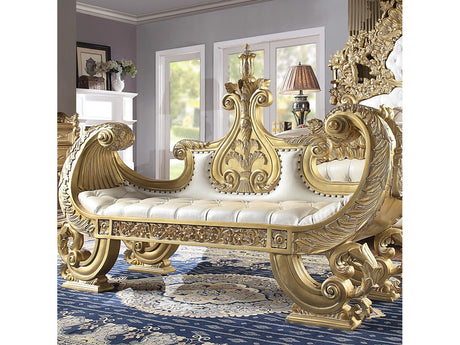 Isidora Bright Gold Bench  / HD-8086 - Ornate Home