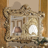 Isidora Bright Gold Console Mirror / HD-CONM8086 - Ornate Home