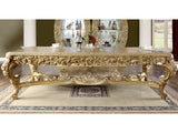 Isidora Bright Gold Rectangular Dining Table  / HD-8086 - Ornate Home