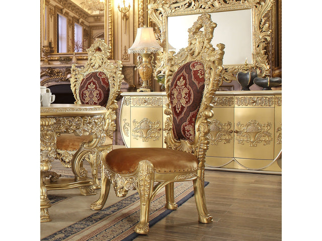 Isidora Bright Gold Side Chair  / HD-8086 - Ornate Home