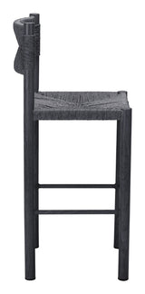 Iska Black Barstool (Set of 2) - Ornate Home