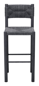 Iska Black Barstool (Set of 2) - Ornate Home