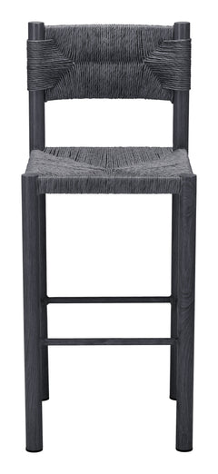 Iska Black Barstool (Set of 2) - Ornate Home