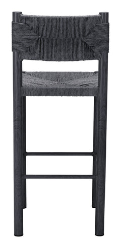 Iska Black Barstool (Set of 2) - Ornate Home