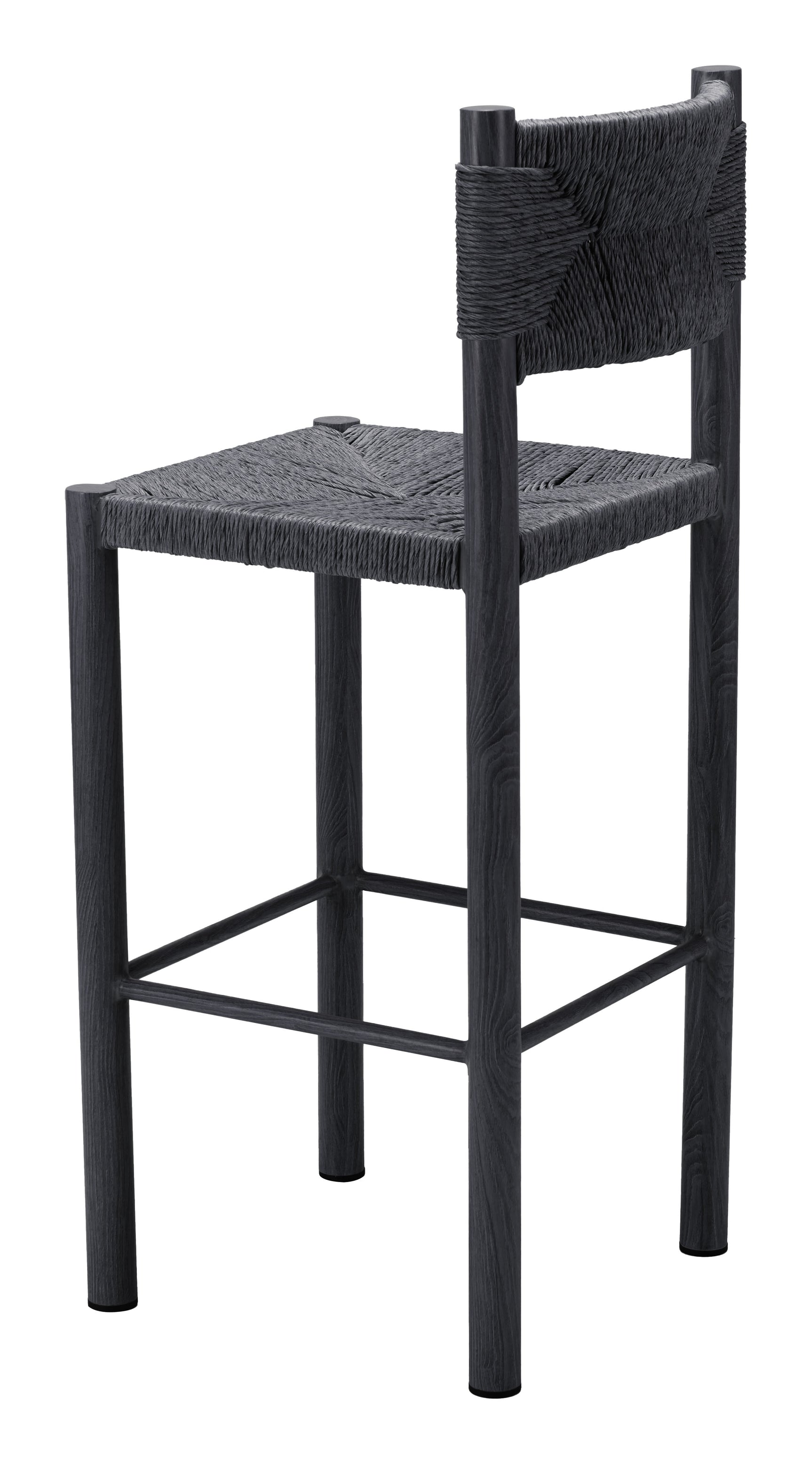 Iska Black Barstool (Set of 2) - Ornate Home