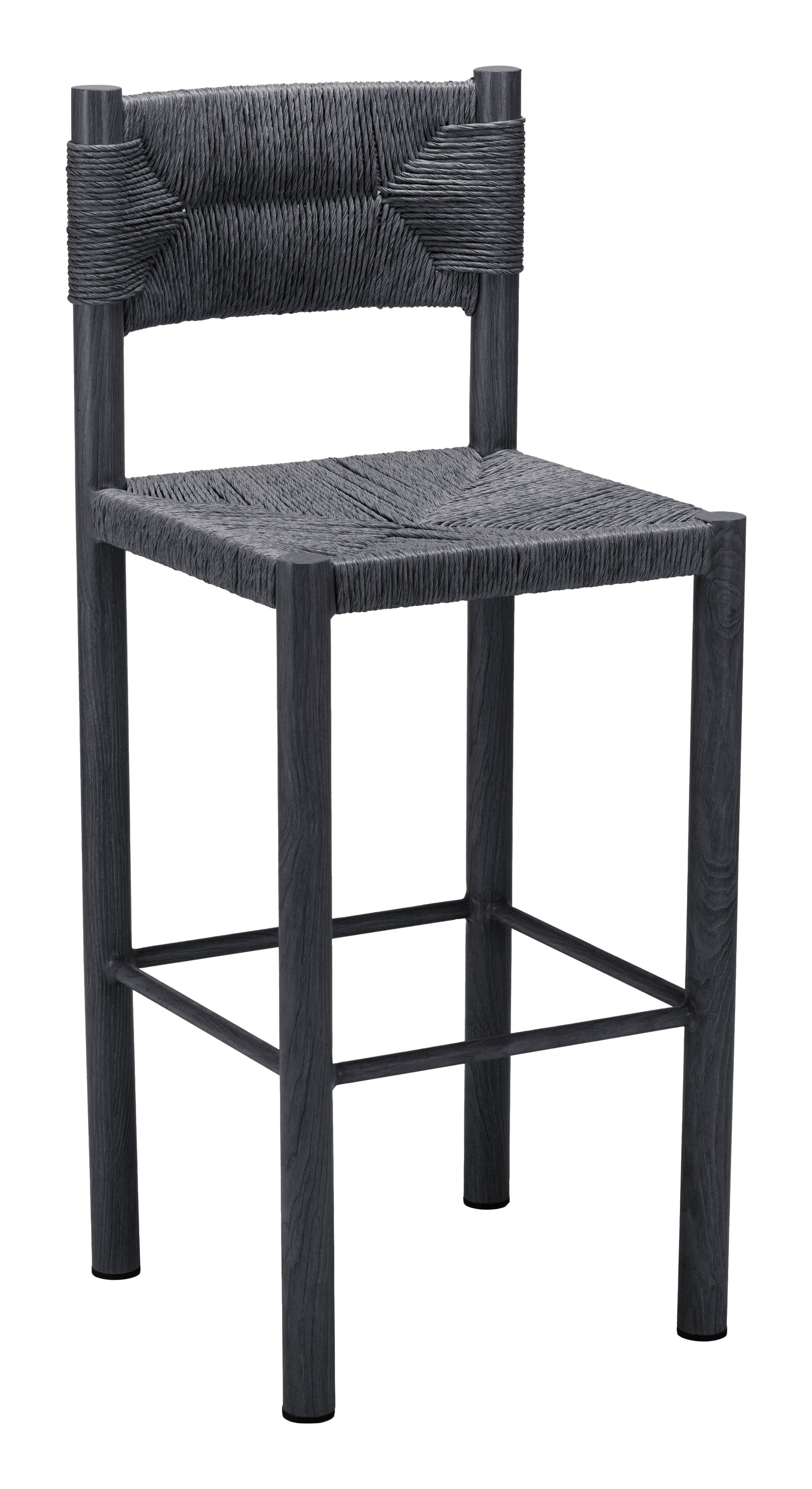 Iska Black Barstool (Set of 2) - Ornate Home
