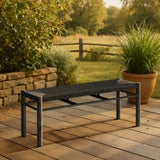 Iska Black Bench - Ornate Home