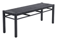 Iska Black Bench - Ornate Home