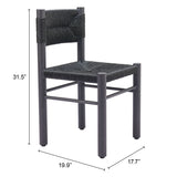 Iska Black Dining Chair (Set of 2)