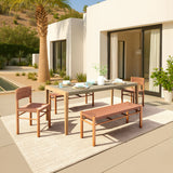 Iska Natural Bench - Ornate Home