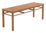 Iska Natural Bench - Ornate Home