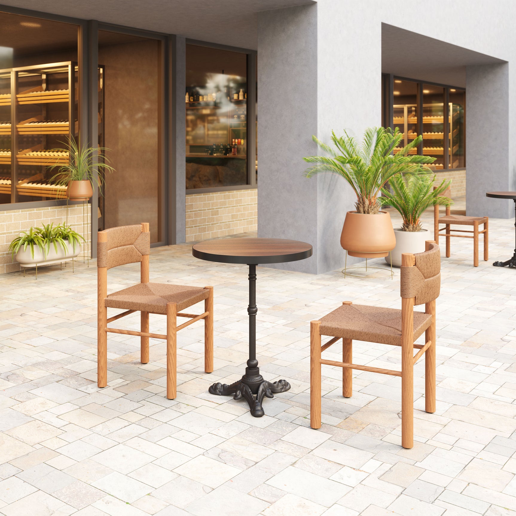 Iska Natural Dining Chair (Set of 2)