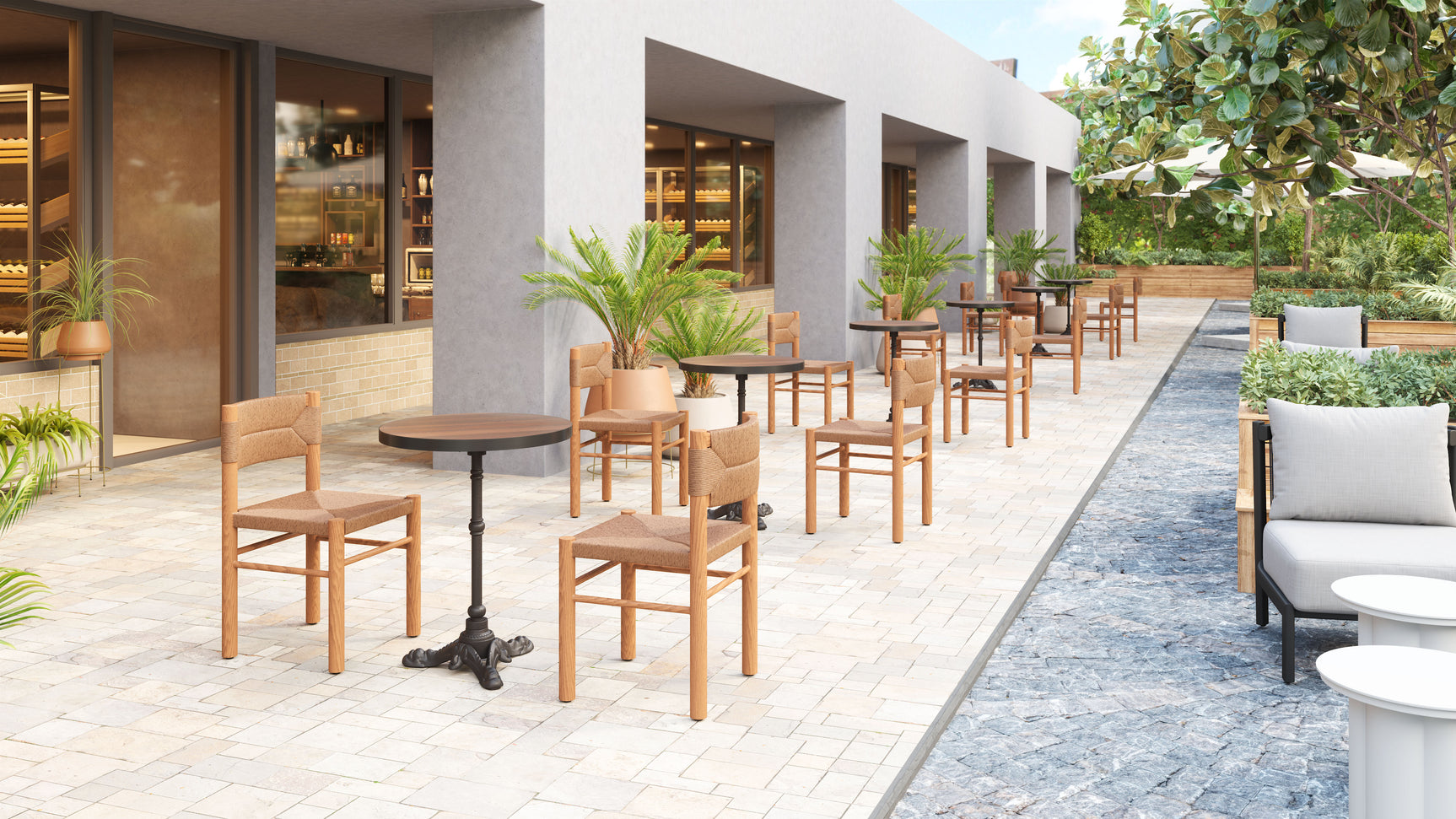 Iska Natural Dining Chair (Set of 2)