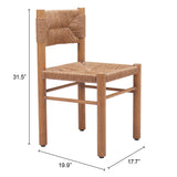 Iska Natural Dining Chair (Set of 2)