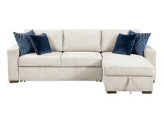 Isla Beige 2-Piece Sectional w/ Reversible Chaise - Ornate Home