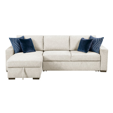 Isla Beige 2-Piece Sectional w/ Reversible Chaise - Ornate Home