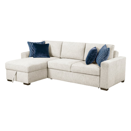 Isla Beige 2-Piece Sectional w/ Reversible Chaise - Ornate Home