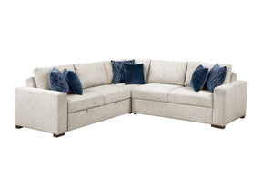 Isla Beige 3-Piece Sectional w/ Pull-Out Bed - Ornate Home