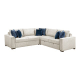 Isla Beige 3-Piece Sectional w/ Pull-Out Bed - Ornate Home
