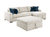 Isla Beige 3-Piece Sectional w/ Reversible Chaise and Ottoman - Ornate Home