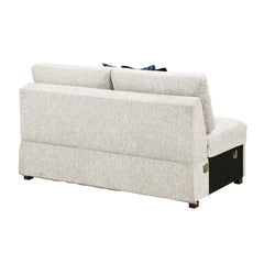 Isla Beige 3-Piece Sectional w/ Reversible Chaise and Ottoman - Ornate Home