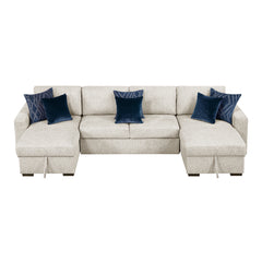 Isla Beige 3-Piece Sectional w/ Reversible Chaises - Ornate Home