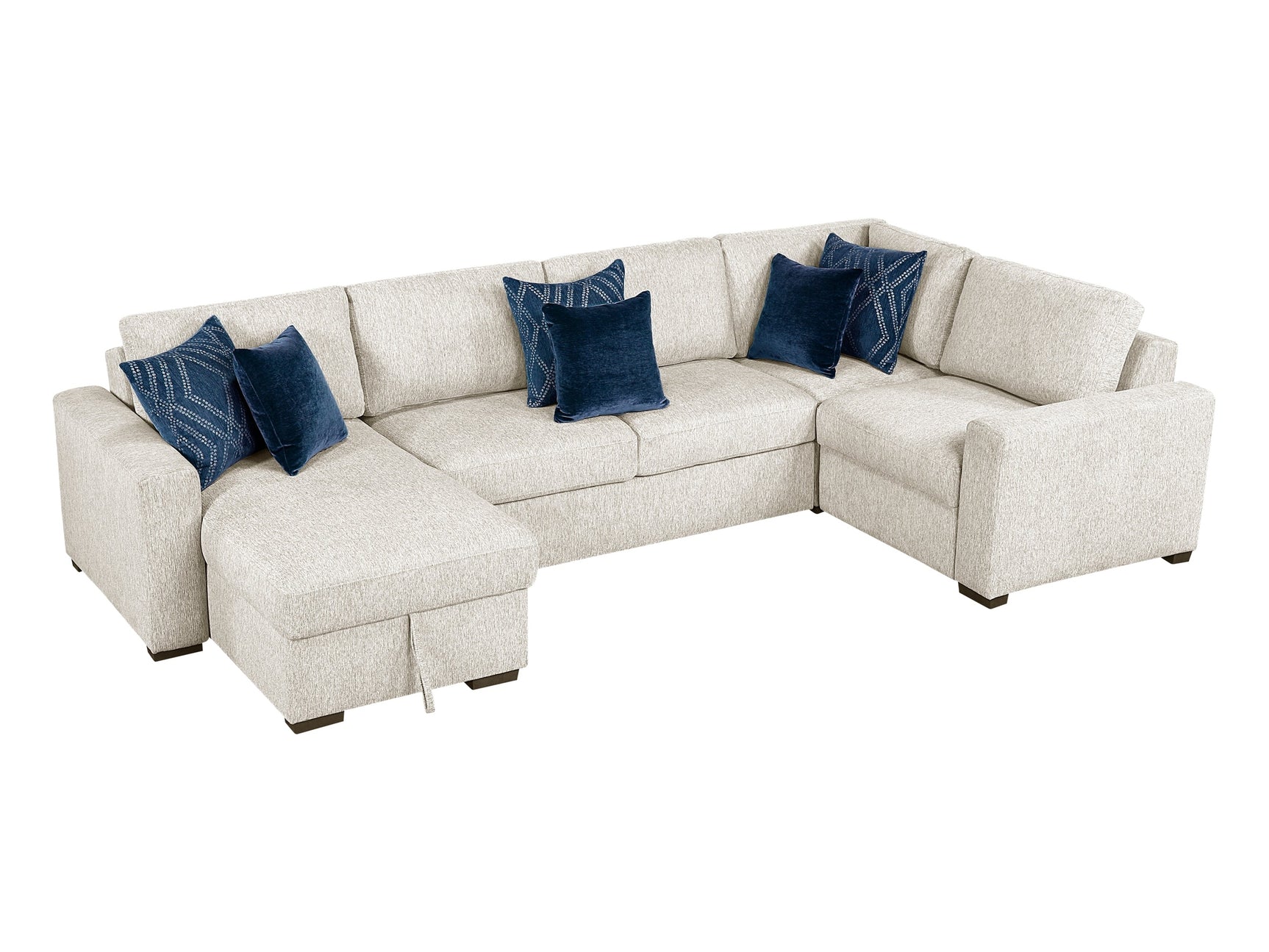 Isla Beige 4-Piece Sectional w/ Reversible Chaise - Ornate Home