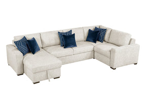 Isla Beige 4-Piece Sectional w/ Reversible Chaise - Ornate Home