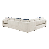 Isla Beige 4-Piece Sectional w/ Reversible Chaise & Pull-Out Bed - Ornate Home