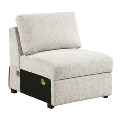 Isla Beige 4-Piece Sectional with Reversible Chaise & Pull-Out Bed - Ornate Home