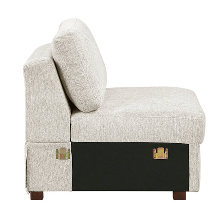 Isla Beige 4-Piece Sectional with Reversible Chaise & Pull-Out Bed - Ornate Home