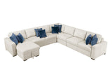 Isla Beige 5-Piece Sectional w/ Reversible Chaise - Ornate Home